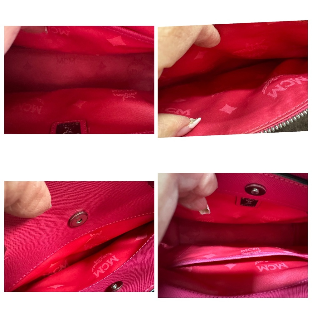 MCM Pink Women's Pink Santino Leather Shoulder/Crossbody bag EUC - Picture 9 of 12